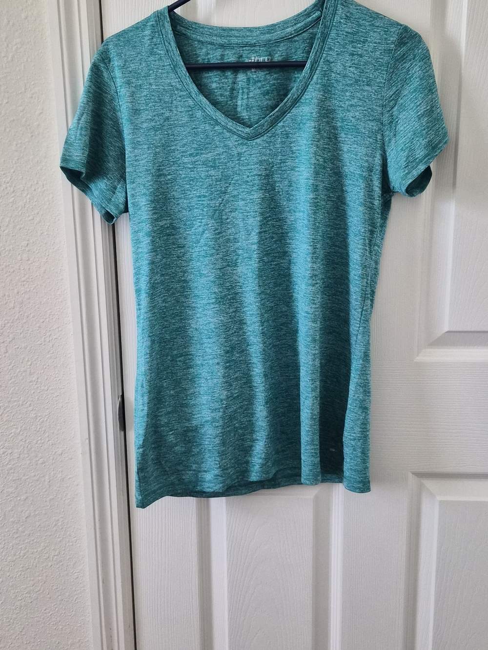 bcg Teal Heather V-Neck Short Sleeve Tee athlesure